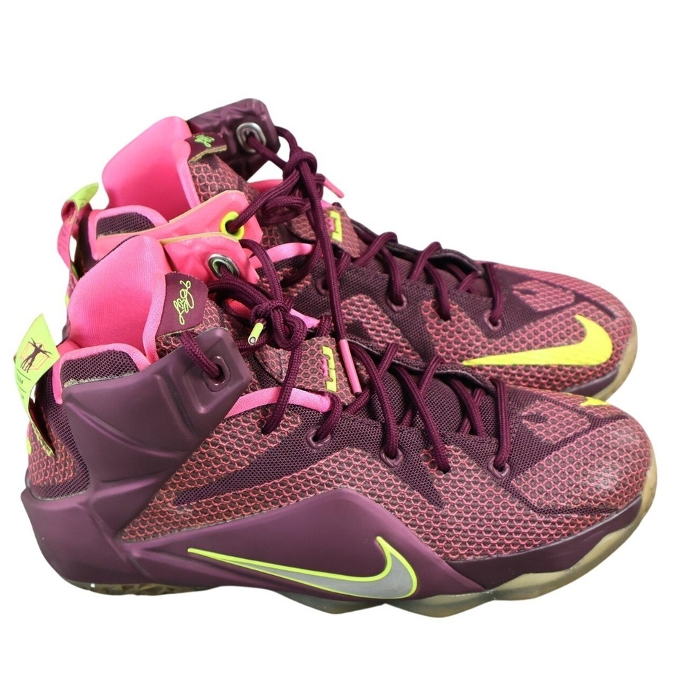 Nike LeBron 13 Shoes Youth‎ Size 6 Purple Pink Basketball High Top Sneakers